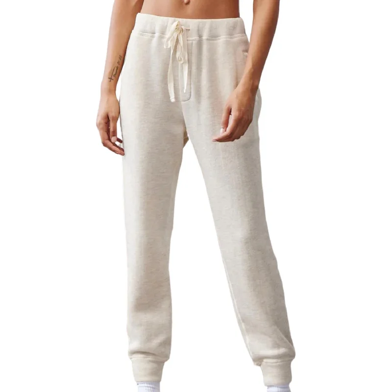 Women's Halsey Easy Sweatpant In Heather Oat