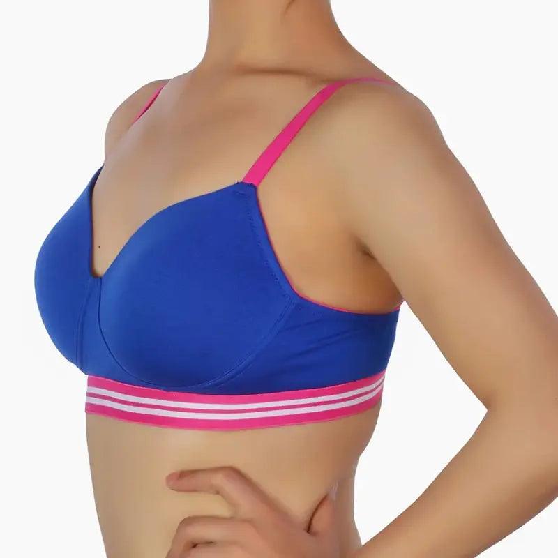 T Shirt Bra Push Up Padded Non Wired Elastic Waist Band