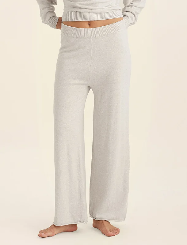 Cotton Cashmere Straight Leg Pant