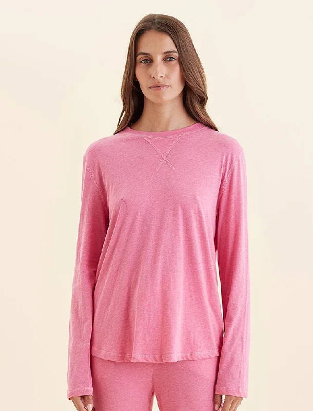 Jada Organic Cotton Knit Long Sleeve Tee