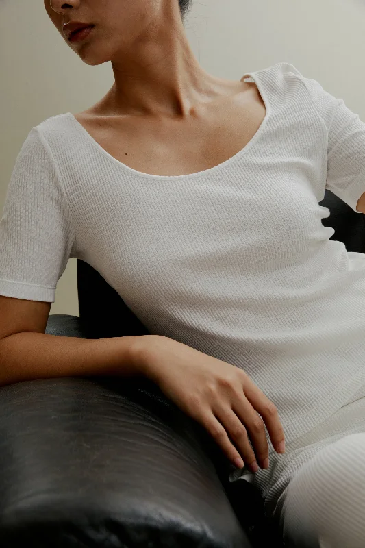 Laid Back Ribbed Pajama Top