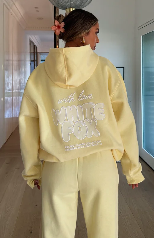 With Love Always Oversized Hoodie Lemon