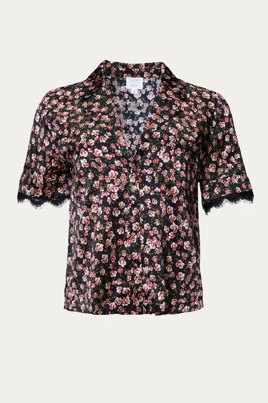 Adele Sleepwear Shirt In Pansy