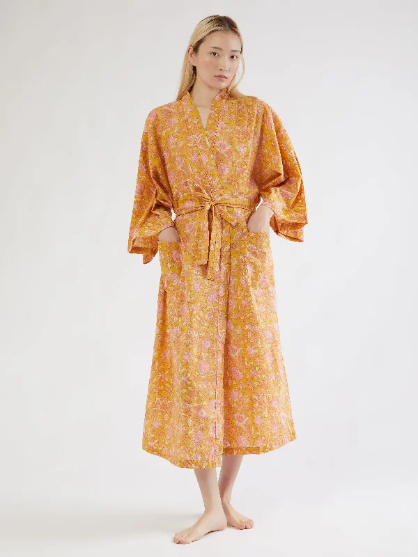 Indian cotton dressing gown