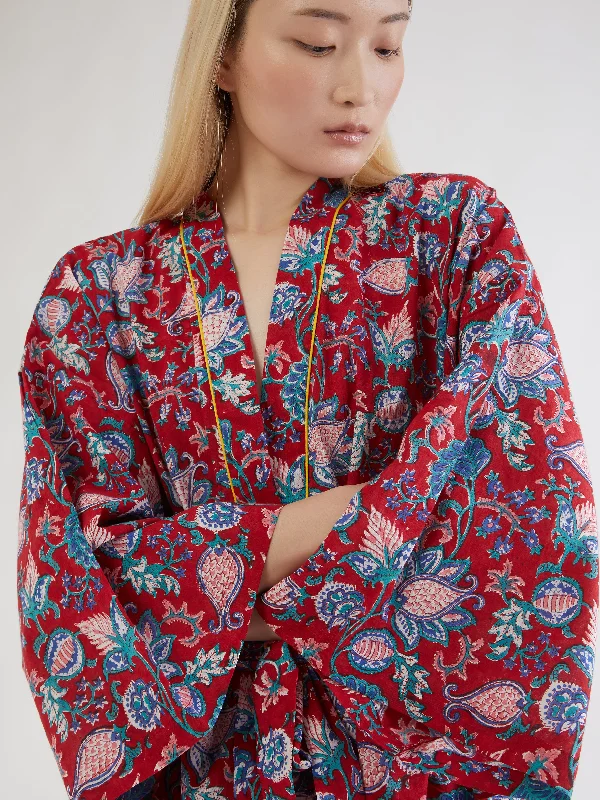 Indian cotton dressing gown