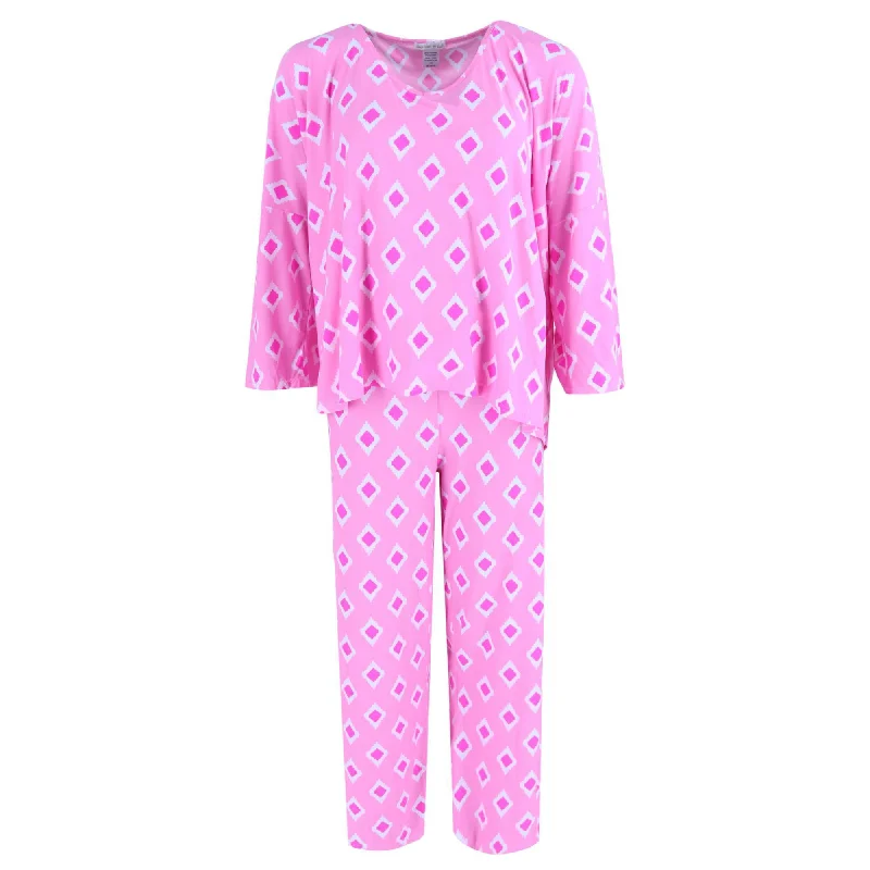 Women's Plus Size Flowing Pajama Set